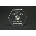 Acrylic Hexagon Award - Blank (3"x3/4")